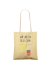 Mr. & Mrs. Panda Shopper Bag Toast Marmelade mit Spruch in Gelb Pastell
