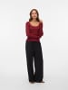Vero Moda Strickpullover in Syrah