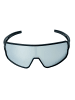 YEAZ SUNWAVE Sport-Sonnenbrille Black/Silver Mirror in silber