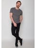 GreenBomb T-Shirt Basic in Grau Streifen
