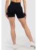 SMILODOX Shorts Phelia Scrunch in Schwarz