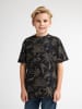 Petrol Industries T-Shirt mit Allover-Print Agave in Schwarz