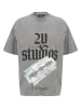 2Y Studios 2Y Studios Herren Razor Oversize Tee in washed grey