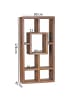 KADIMA DESIGN Bücherregal MUMBAI Massiv-Holz 90 x 180 cm Wohnzimmer-Regal