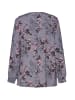 GOZZIP Bluse Bertha in Grey Print