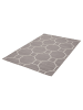 Kayoom Wohnzimmer Teppich – Kurzflorteppich Lina 125 in taupe - creme - rechteckig
