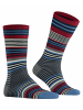 Burlington Socken Stripe in Marine