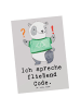 Mr. & Mrs. Panda Ansichtskarte Code Meister mit Spruch in Grau Pastell