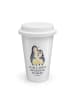 Mr. & Mrs. Panda Kaffeebecher To Go Pinguine Einschlafen mit Spruch in Weiß