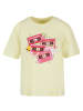 F4NT4STIC Ladies Everyday Tee Weihnachten Retro Song Tapes Pink in softyellow
