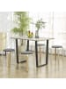 HOMCOM Esszimmerhocker-40L x 40B x 45H cm-Grau