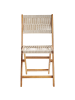 Beliani 2er-Set Gartenstuhl PROSSEDI in Beige/Braun