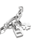 Thomas Sabo Charm-Anhänger Buchstabe B Connect in silber