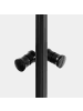 Beliani Duschkabine HUAPI in Schwarz - (W) 90 x (H) 190 x (L) 90 cm