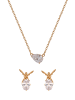 faina Women Jewelry Set in rose gold white