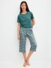 Calida 3/4-Pyjamahose in north sea green
