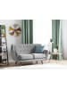 Beliani 2-Sitzer Sofa BODO in Grau/Gold/Braun - (W) 148 x (H) 85 x (L) 84 cm