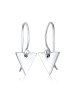 Elli Ohrringe 925 Sterling Silber Dreieck, Geo in Silber
