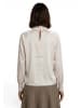 Zero  Satin-Bluse mit Kragen in French Oak