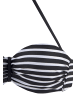 Venice Beach Bandeau-Bikini-Top in schwarz-weiß-gestreift