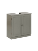 Beliani Waschbeckenunterschrank ATJONI in Grau - (W) 60 x (H) 60 x (L) 30 cm