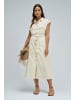 Salsa Jeans Midikleid Sleeveless Shirt Dress in Light Yellow