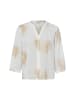 Marie Lund Bluse in ecru melange - 0001