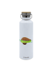 Mr. & Mrs. Panda Wasserflasche Avocado Yoga ohne Spruch in Weiß