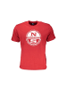 North Sails Rotes Baumwoll-T-Shirt