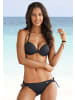 LASCANA Push-Up-Bikini-Top in schwarz