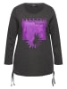 Ulla Popken Langarmshirt in anthrazit melange