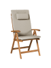 Beliani 13-tlg Gartentisch Set JAVA PREMIUM in Braun/Beige