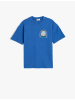 KOTON T-shirt in Saks Blau