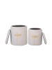 Kayoom Hocker Forcet 125 2er-Set in creme
