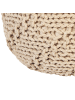 Beliani Pouf PRIENE in Beige - (W) 50 x (H) 35 x (L) 50 cm