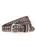 b.belt Nietengürtel Leder in taupe
