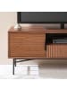 home24 home24 TV-Lowboard im skandinavischen Stil in Walnuss