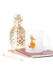 Mr. & Mrs. Panda Teetasse Glas Fuchs Koch ohne Spruch in Transparent
