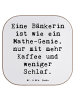 Mr. & Mrs. Panda Untersetzer Spruch Bänkerin Genie mit Spruch in Weiß
