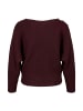 Zero  Strickpullover mit Fledermausärmeln in Chocolate Plum