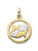 ONE ELEMENT  Fische Sternzeichen Anhänger aus 333 Gelbgold in gold