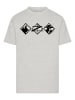 F4NT4STIC T-Shirt Zorro Diamond Trio in grau meliert
