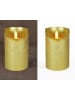Coen Bakker LED Echtwachskerze 10cm mit Timer in Gold