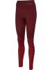 Hummel Hummel Leggings Hmlmt Yoga Damen Schnelltrocknend Nahtlosen in BITTER CHOCOLATE/MINERAL RED