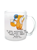 Mr. & Mrs. Panda Tasse Fuchs Tennis spielen mit Spruch in Transparent