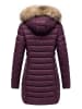 Marikoo Steppmantel Rose-Stepp in Aubergine