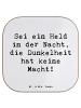 Mr. & Mrs. Panda Holzuntersetzer Spruch Angst vor Dunkelheit übe... in Weiß