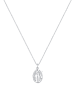 Elli Halskette 925 Sterling Silber Kreuz, Marienbild in Silber