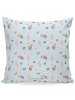 Mr. & Mrs. Panda 40x40 Kissen Otter Muschel ohne Spruch in Blau