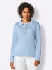 creation L Polopullover in eisblau